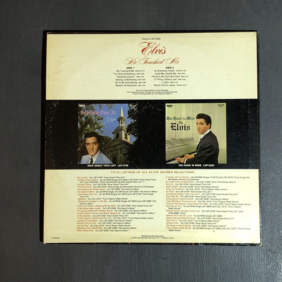 Elvis Presley | He Touched Me | Vinyl LP Record Album | 1972 RCA