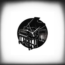 Orologio in Vinile da Parete -  PIANOFORTE Musica Piano Tastiera -  Idea Regalo