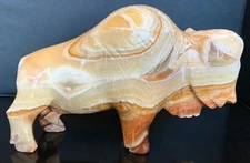 Large Buffalo / Bison Stone Carving 9.8 lbs