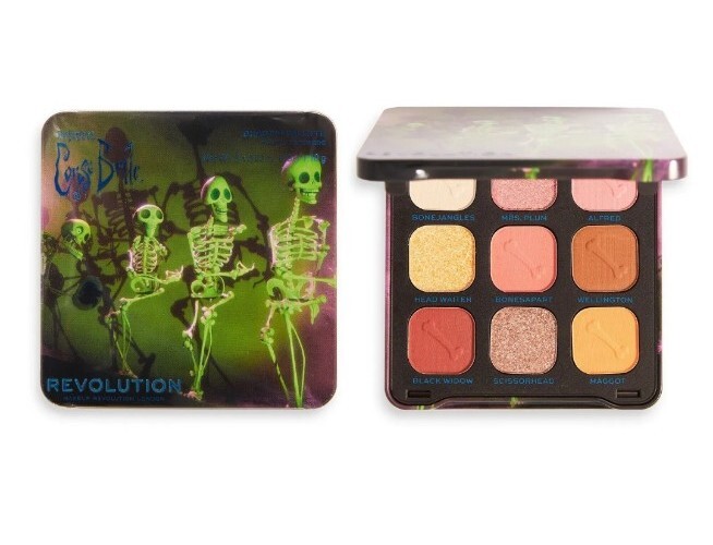 Makeup Revolution CORPSE BRIDE 9 Color Eyeshadow Palette Grave Misunderstanding