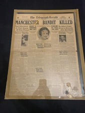 November 24 1933 Manchester Bandit Killed Tel...