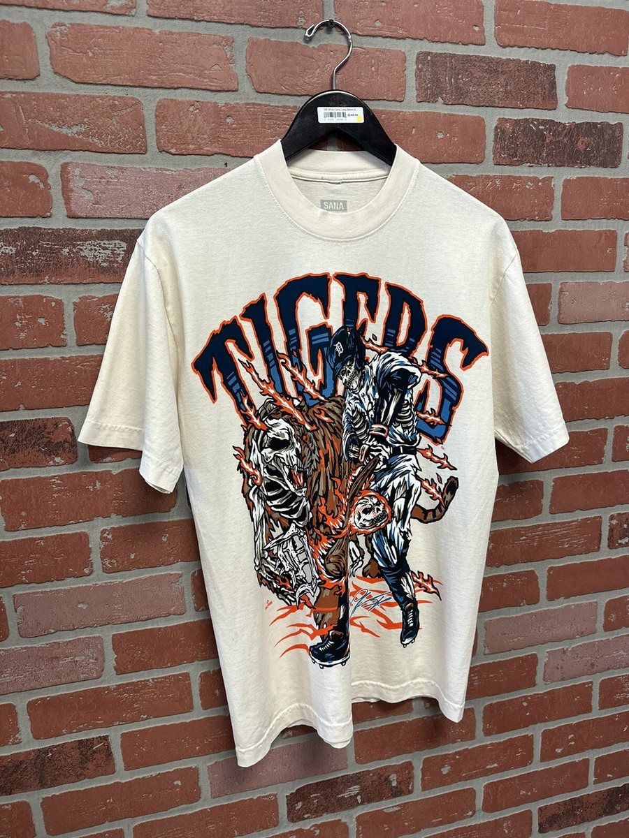Size S - Sana X Detroit Tigers Miguel Cabrera Cream T-Shirt