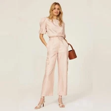 Love, Whit by Whitney Port Pink Cargo Trouser Pants Size 6