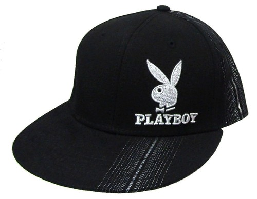 Playboy Silver Bunny Fitted Black 