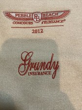 2012 Pebble Beach Concours d'Elegance Logo Event Tote Bag Canvas Grundy Ins