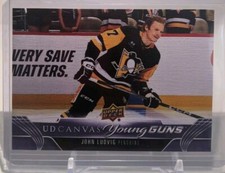 John Ludvig 2023-24 Upper Deck Extended Canvas Young Guns RC #C389 Penguins 💎💎