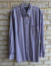 Faconnable Relaxed Fit Long Sleeve Button Up Dress Shirt Men's Size L