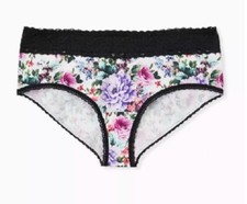 NWT - Torrid White Floral Cheeky Panties Sz 00 - RETAIL 14.90