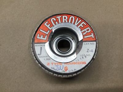 ELECTROVERT Z-4 Z TYPE MARKERS MARKING J 1000 Count #22C22 | eBay