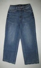 NEW Womens Judy Blue Wide Leg Crop High-Rise Jeans. Size 3/26 Blue. 25" Inseam.