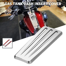 Chrome Gas Tank Dash Insert Cover For Harley Electra Glide Ultra Classic FLHTCU