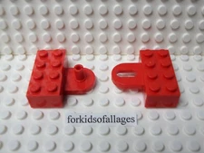 Lego Coupler Red 2x4 Male Female Hitch Set Train Semi Truck Trailer Coupling