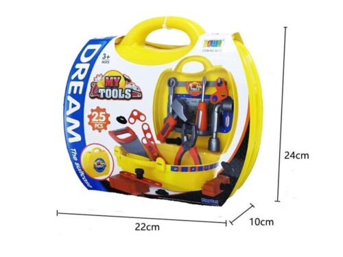 Set di giochi panca attrezzi bambini 30 pz kit strumenti officina ragazzi bambini giocattolo - Foto 6 di 8