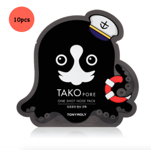 Tonymoly TONY MOLY TAKO PORE ONE SHOT NOSE PACK 10pcs  US Seller - Picture 1 of 1