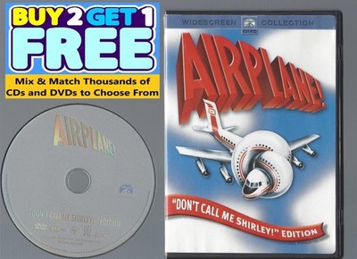 Airplane  Don't Call Me Shirley Edition (DVD, 1980) Disc & Cover Art Only