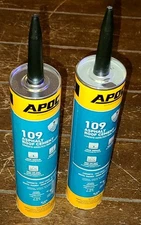 Lot of 2 APOC 10oz Black #109 Asphalt Roof Cement Tubes #AP-1099