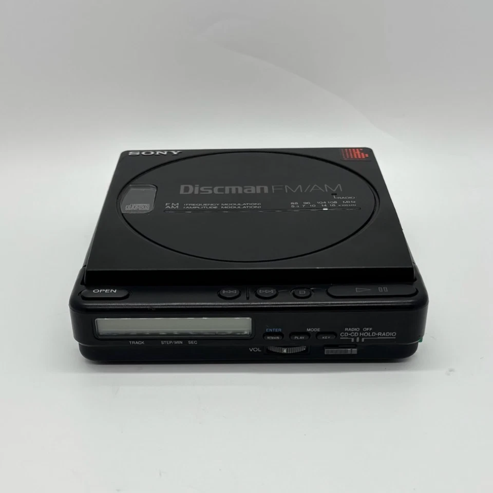 Sony Discman D-T40 Compact CD Player FM/AM Radio Portable Tested Working Vintage