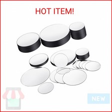 Jetec 40 Pieces Mini Size Round Mirror Small Round Mirror Adhesive Tiles Home De