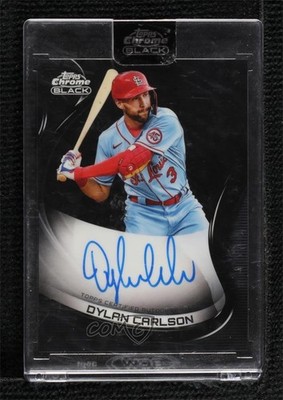 2022 Topps Chrome Black Dylan Carlson #CBA-DC Auto 0y0n