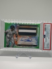 Topps 2024 Inception Jasson Dominguez RC Auto Patch Green /99 PSA 10 APC-JDO