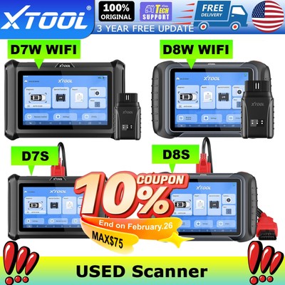 XTOOL D7S D7W D8S D8W Auto All Diagnostic Scanner Bidirectional E.CU Coding Tool