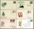 Australia 1954 - 1964 Mixed Lot FDC Cover x6 inc WA Swan Christmas