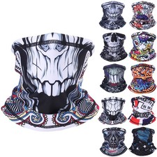 Skull Mask Neck Gaiter Scarf Headwear Halloween Mask Balaclava Face Mask Bandana