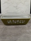 VTG Pyrex Crazy Daisy Spring Blossom Casserole Refrigerator Dish 503 1.5QT W/Lid