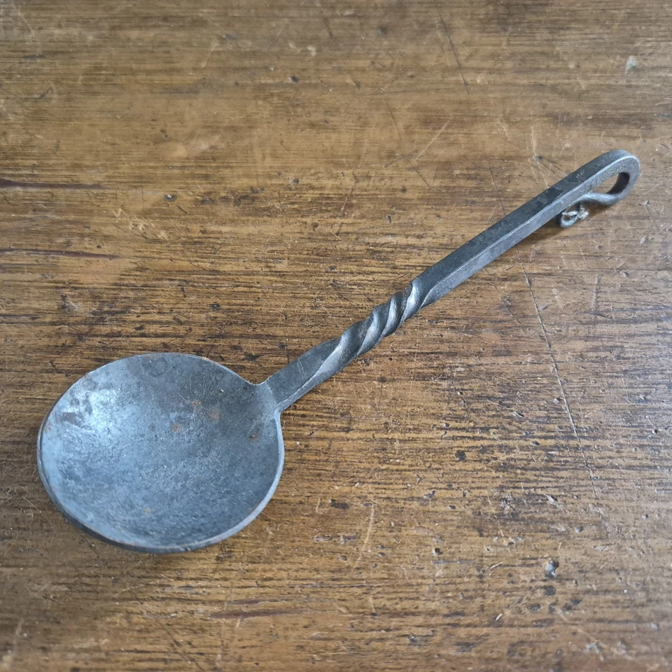 Medieval cutlery set hand-forged Outdoor Cooking Set Fork Spoon Knife - Image 3 of 4