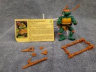 Vintage 1988 Teenage Mutant Ninja Turtle Michaelangelo Action Figure, Complete