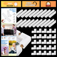 40 Pcs Foam Corner Protectors for Safe Shipping  Moving - White Cushion Pads