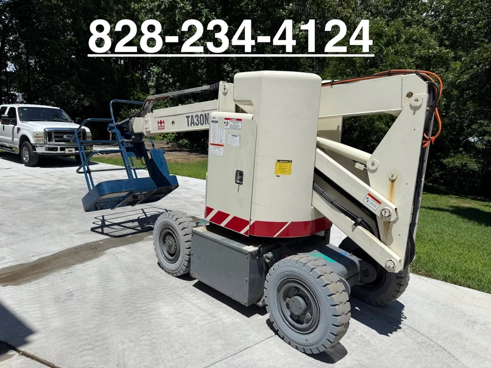 Plataforma elevadora articulada eléctrica Terex Ta30N 1999 30' antena para hombre 154 horas Foto 3 de 4