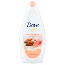 Dove Purely Pampering Almond Cream Bath 16.91 Fl Oz Nourishing Shower Gel 0.89 per gallon