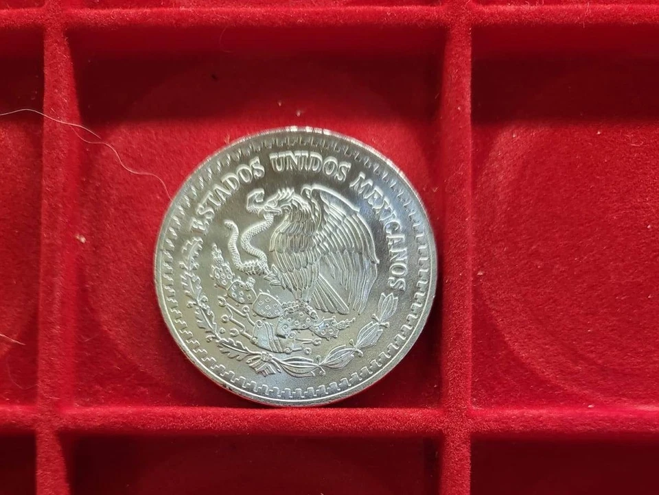 1994 Mexiko MEXICO Messico ARGENTO Silver plata LIBERTAD 1 Oz .999 - Immagine 2 di 2
