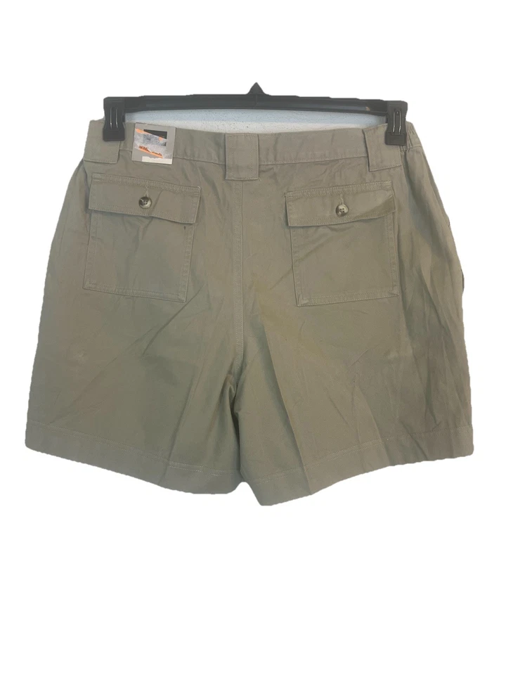 Pantalones cortos de senderismo Covington caqui para hombre. Talla 36. 100% algodón. Elástico de 2 lados. Foto 4 de 4