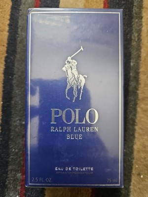 NEWSealed in Box Polo Blue by Ralph Lauren cologne for men EDT 2.5oz New in Box