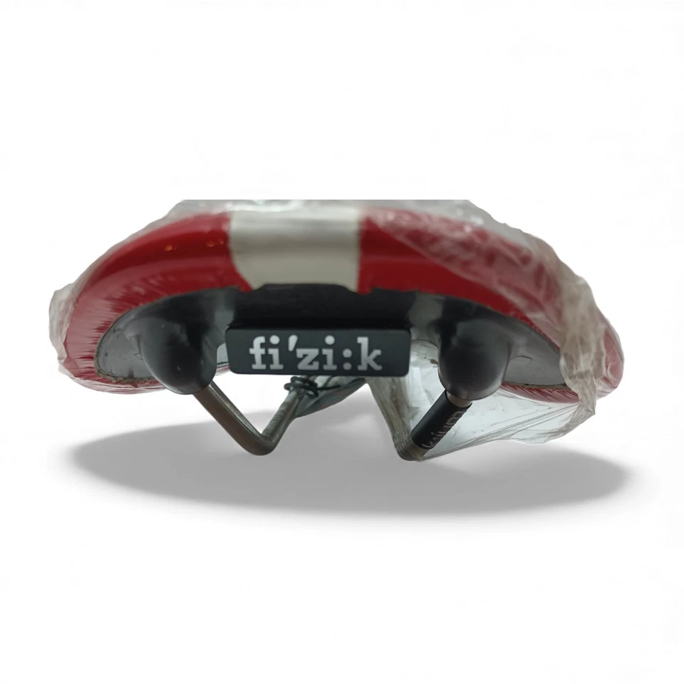 Sillín de bicicleta de carretera Fizik Antares blanco ROJO NOS RETRO Kium descolorido Foto 4 de 4