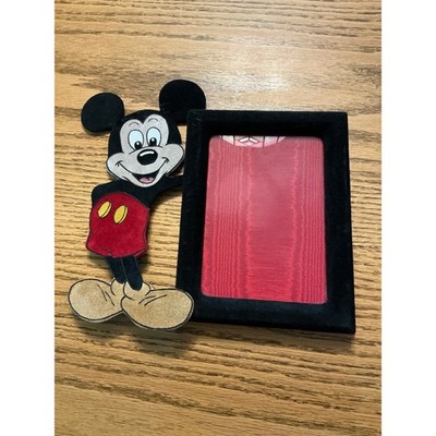 Paddy Gordon signed vintage 1995 Disney Mickey Mouse picture Frame Black Velvet