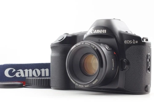 ⏯️[MINT] Canon EOS-1N SLR 35mm Black Film Camera EF 50mm f1.8 II Lens From JAPAN