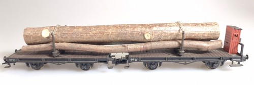 (9802) Älterer Fleischmann H0  Doppel-Drehschemelwagen Langholz Ep. 2 | Condition: Gebraucht