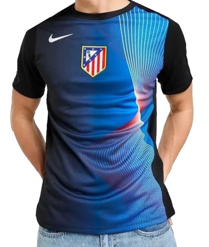 Atletico Madrid Atleti Nike Soccer Jersey Men's S Blue Multi NWT