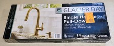 Glacier Bay Paulina Single Handle Pull Down Kitchen Faucet Matte Gold
