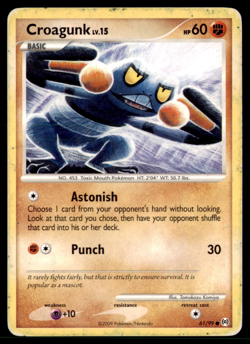 Croagunk 61/99 Arceus 2009 HP