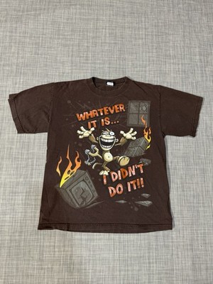 VTG Y2K Hybrid Funny Monkey T-Shirt Size Youth XL Fits Men s S Scene Emo Rare!