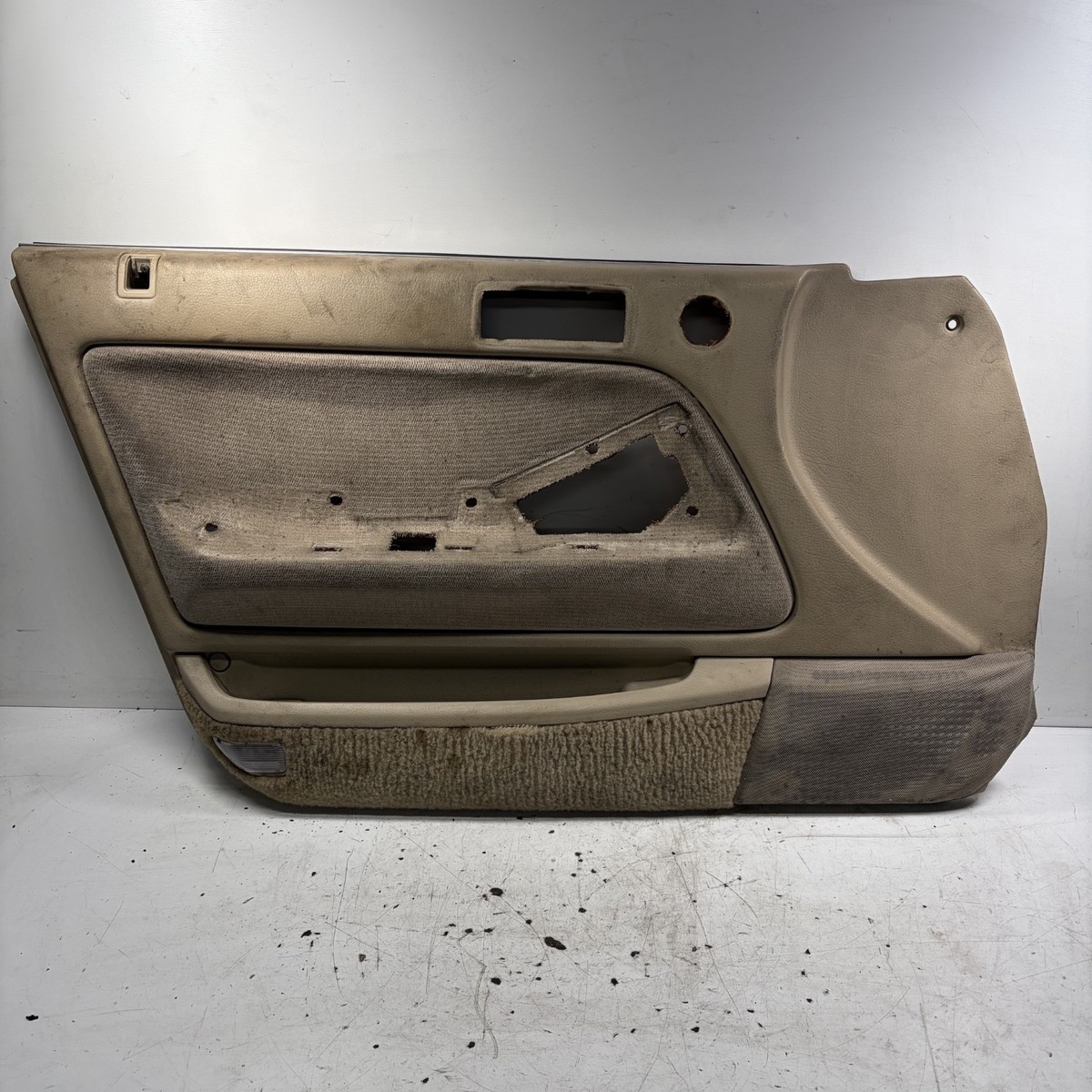 90-93 Honda Accord 4D Sedan Left Front Door Panel Lining Beige OEM