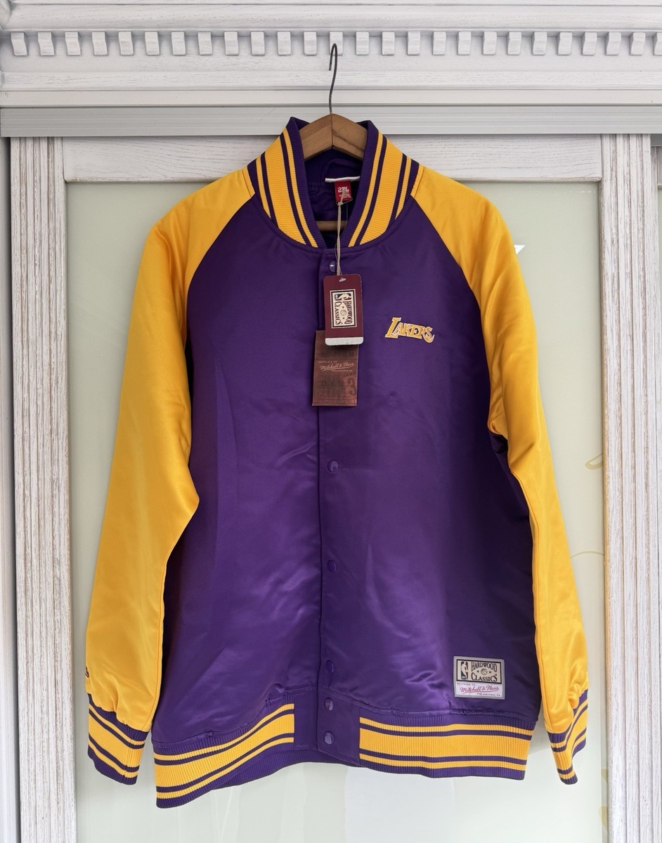 NWT Lakers Mitchell & Ness Bomber Basketball Jacket Size 2XL | eBay