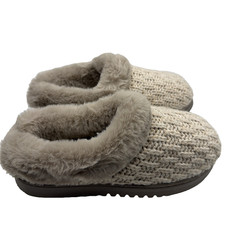 Dearfoams Women's Indoor Outdoor Slipper Oatmeal Heather US 7-8 EU 38-39 UK 5-6