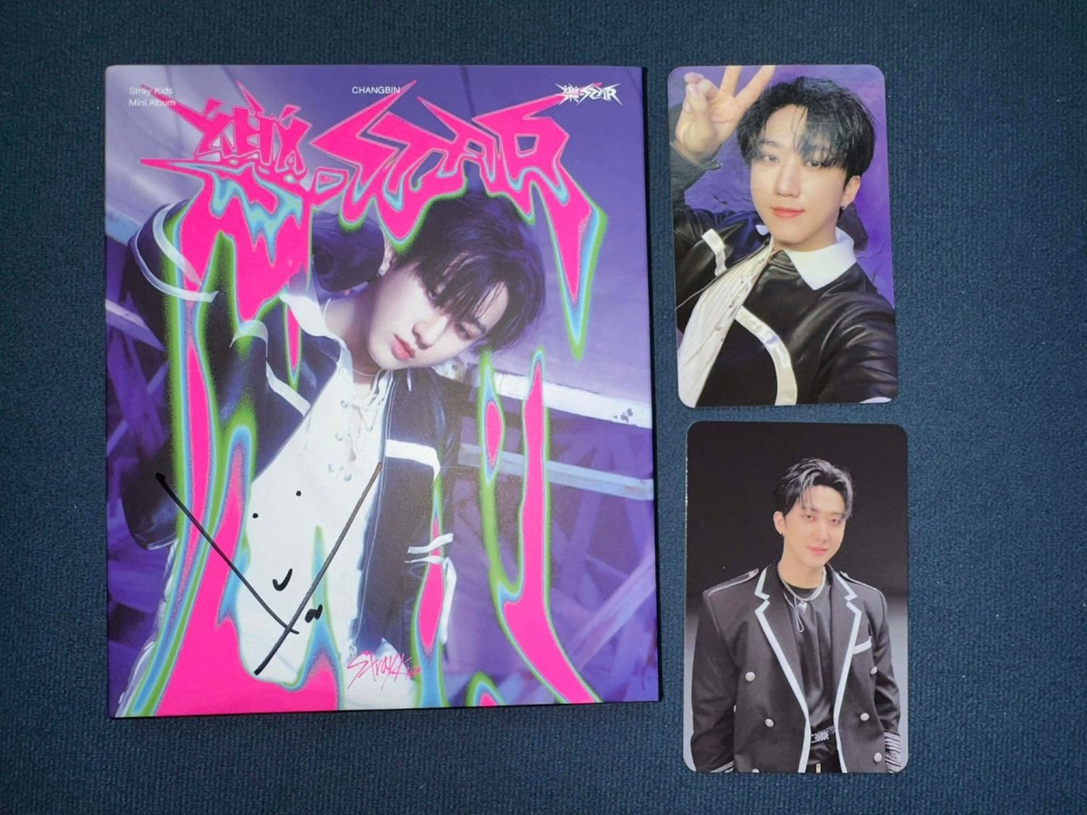 STRAY KIDS AUTOGRAPH SIGNED 樂-STAR ROCK-STAR ALBUM bangchan Han