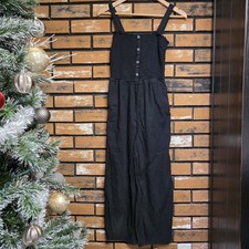Hollister Women Small Black Jumpsuit Preppy Casual Fall Beach