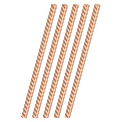 5-Pack Copper Round Rod 5mm x 100mm T2 Copper Stock